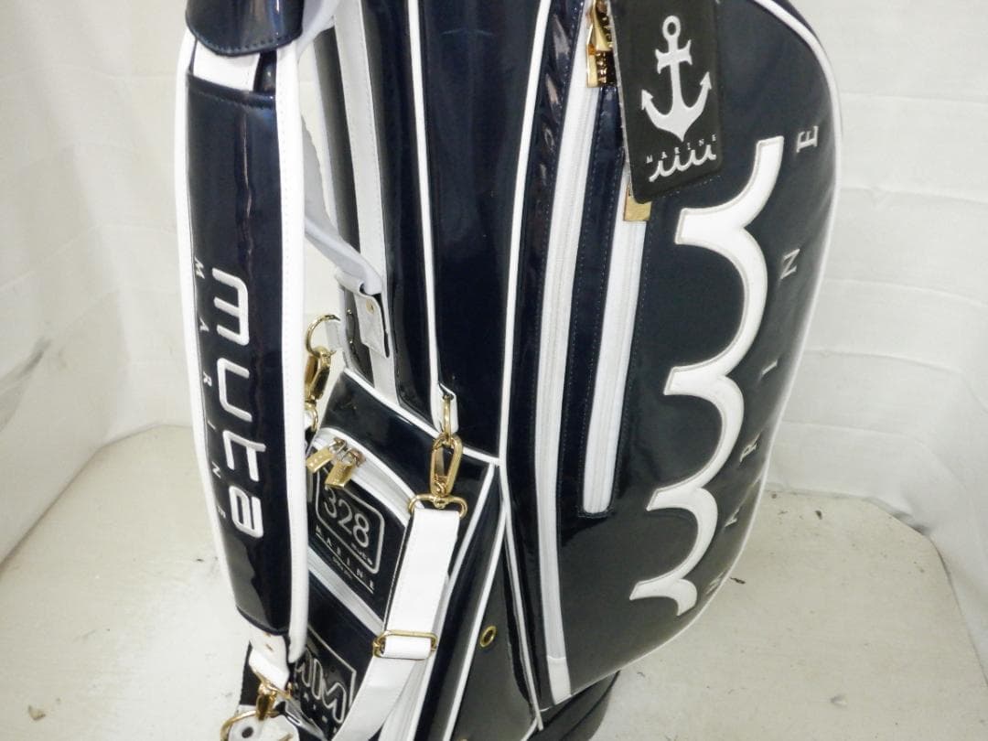 希少★muta MARINE★ムータ マリン★３点式★エナメル★スタンド(NV)