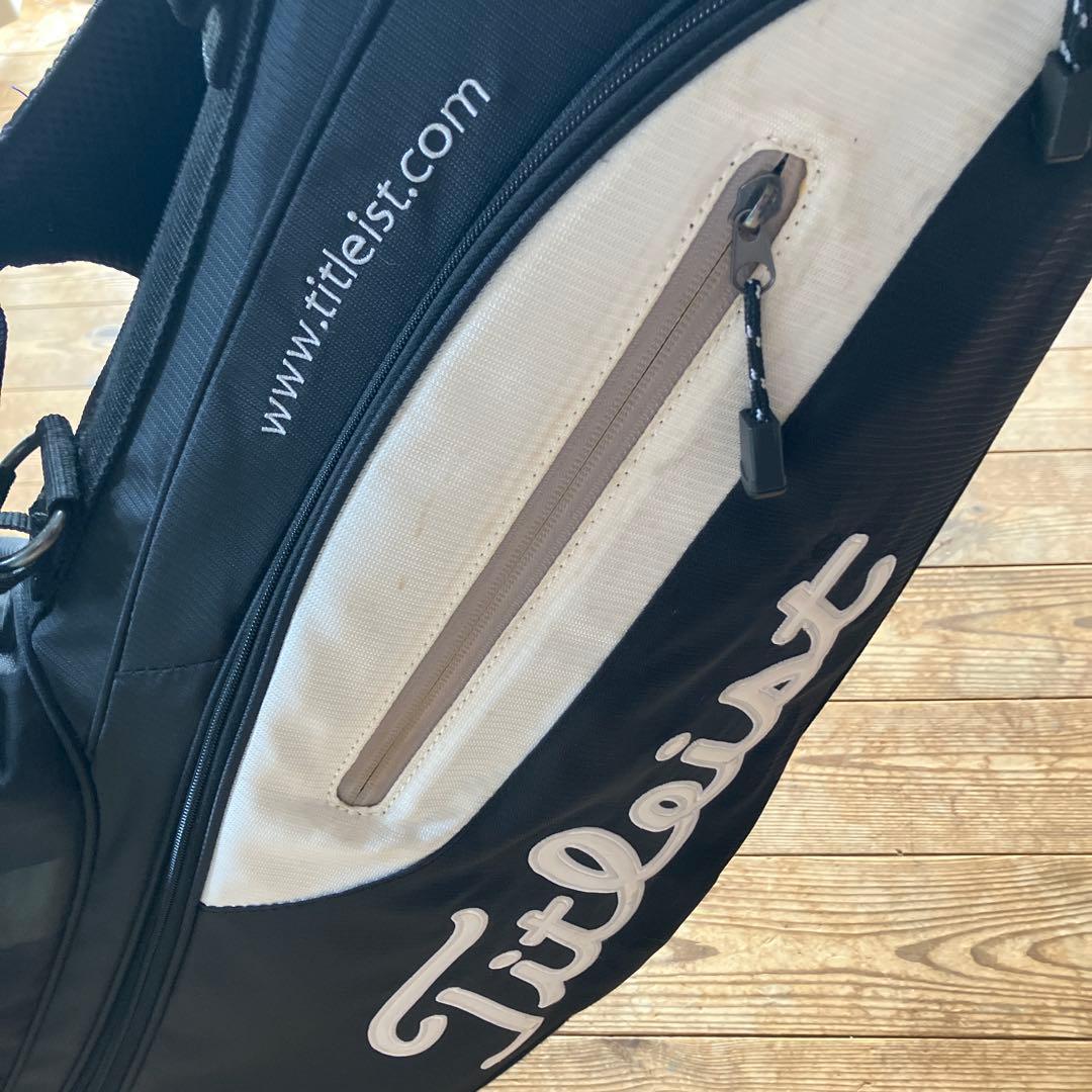 Titleist スタンドバッグ 黒/白/赤