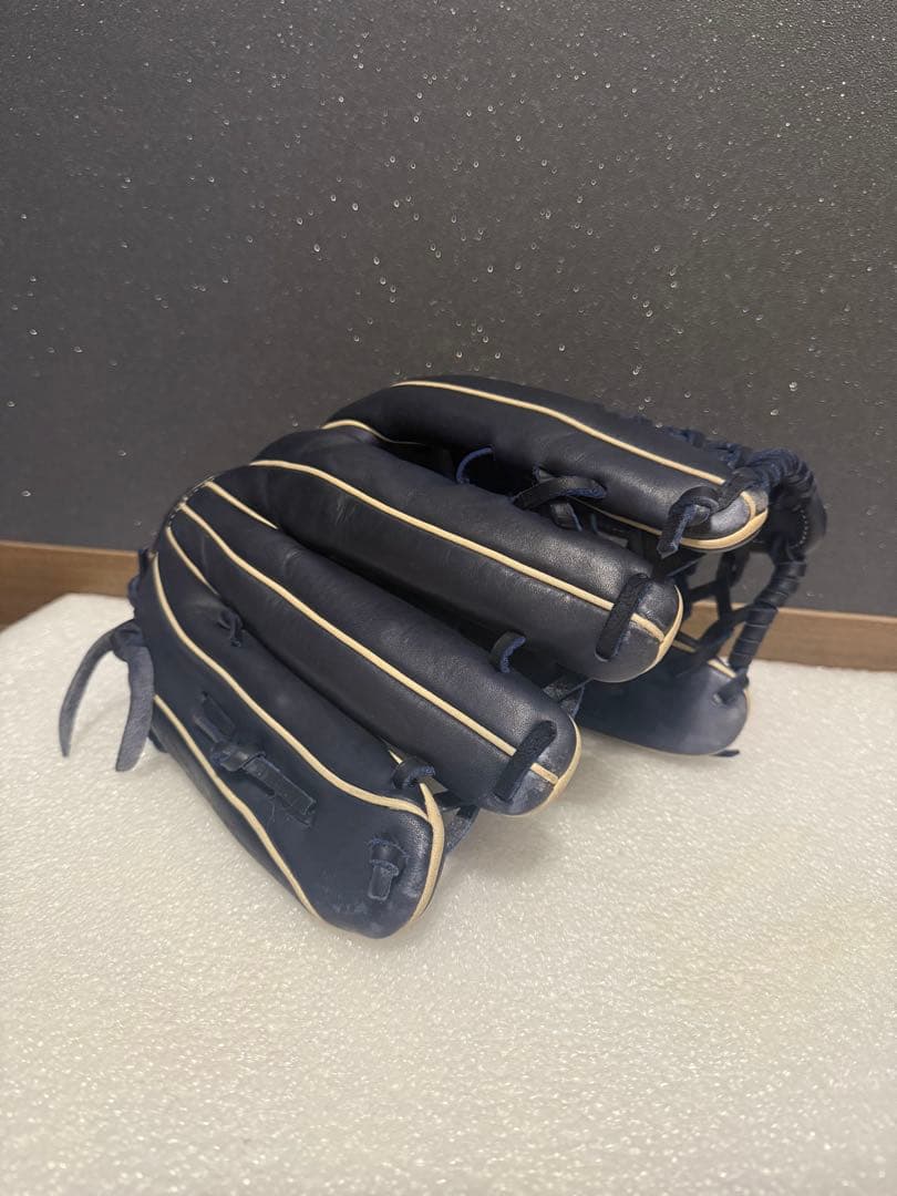 ★美品★ ミズノ イチローモデル プラチナラベル 一般軟式 外野手用 革質◎