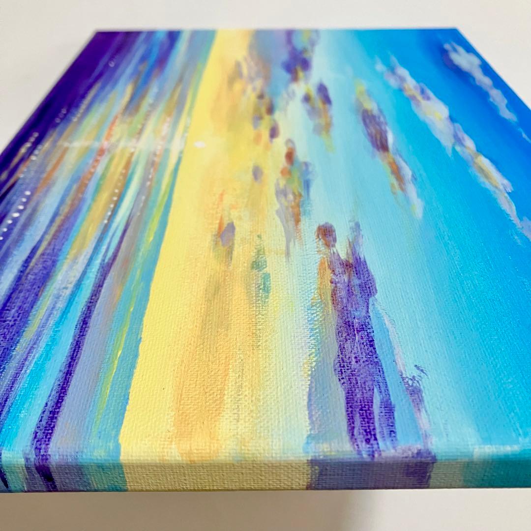 はじまりの朝＊絵画　原画　風景画　海　空　朝日　夕日　ハワイ　沖縄