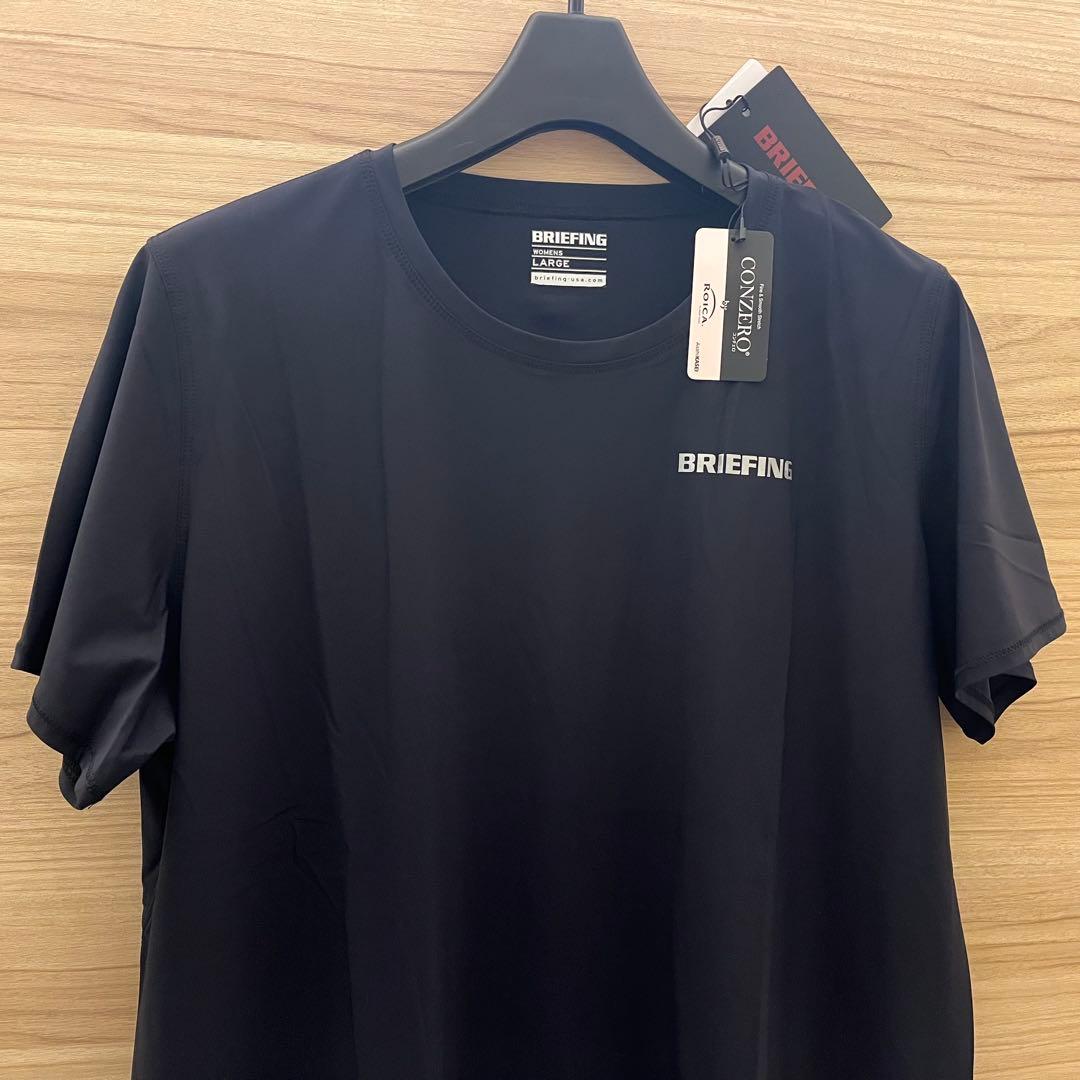 新品★BRIEFING パフォーマンス半袖Tシャツ 黒 レディースL