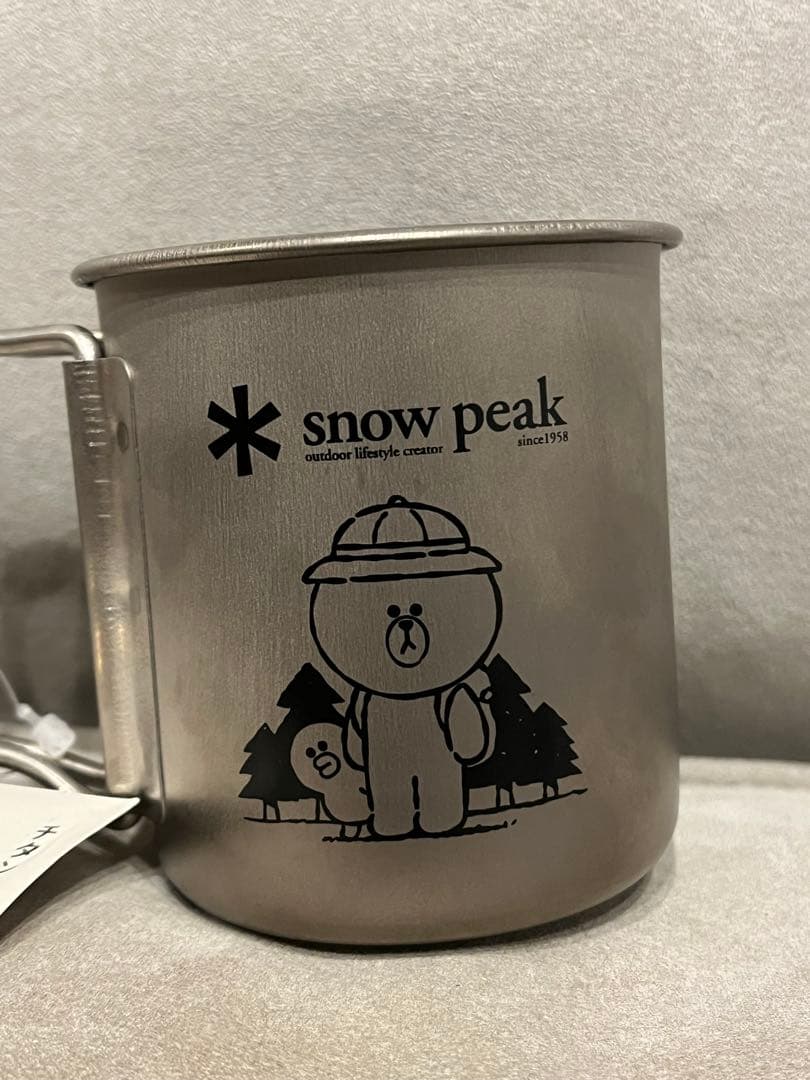 peak × LINE FRIENDS コラボ チタン マグカップ