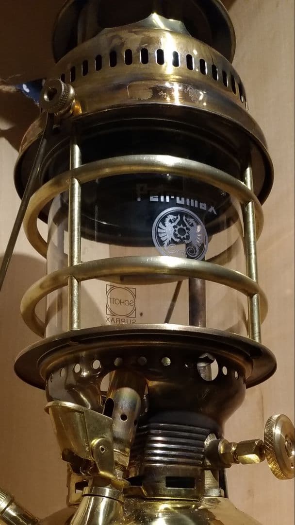 Petromax HK500用 真鍮製ガラスホヤプロテクター02 　ホヤガード