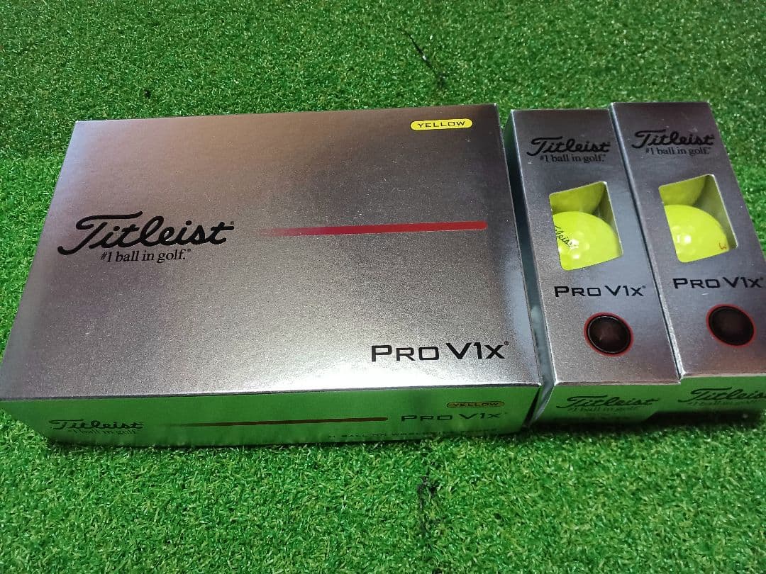 《6スリーブ》ゴルフボール　タイトリスト Pro V1x　イエロー