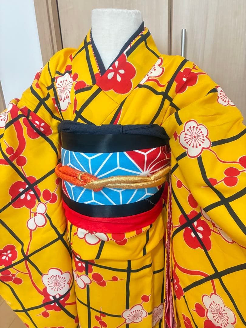 町娘風　七五三 7歳 女の子 着物セット レトロ