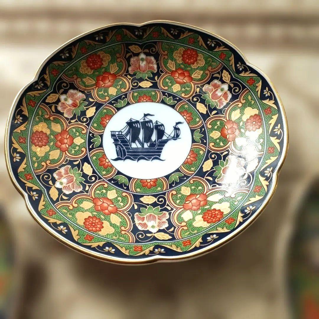 【美品】前畑陶器 庫山窯 金彩 小皿 銘々皿 取り皿 美濃焼　和食器　５枚組