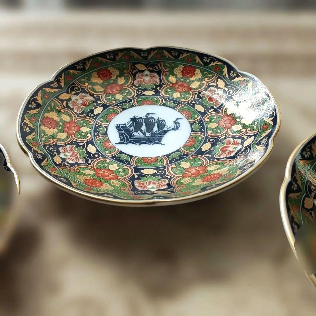 【美品】前畑陶器 庫山窯 金彩 小皿 銘々皿 取り皿 美濃焼　和食器　５枚組