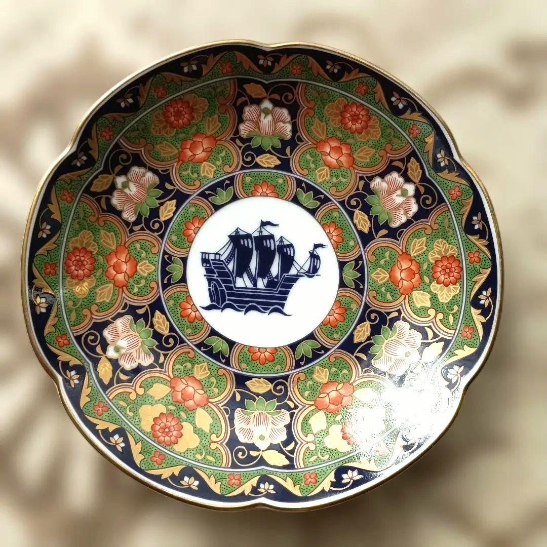 【美品】前畑陶器 庫山窯 金彩 小皿 銘々皿 取り皿 美濃焼　和食器　５枚組