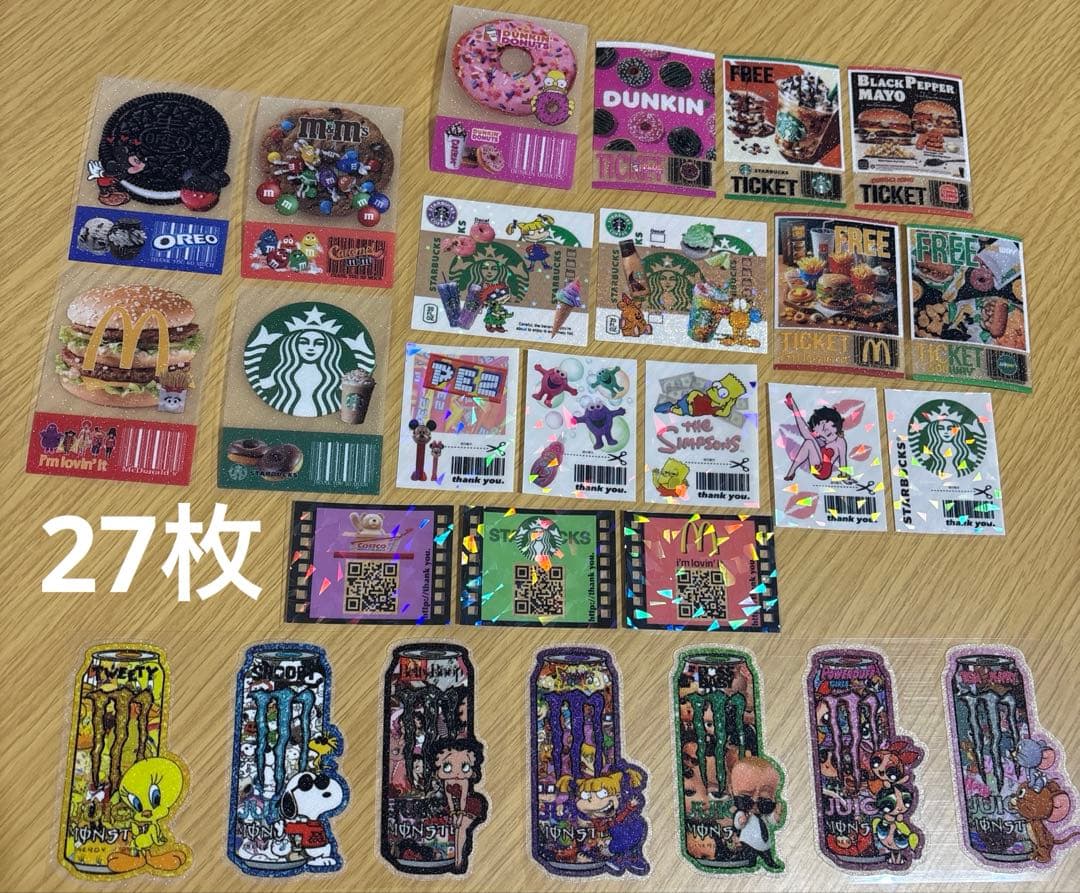 アメキャラ　ロールシール　切り売り　詰め合わせパック300枚　現品限り❣️