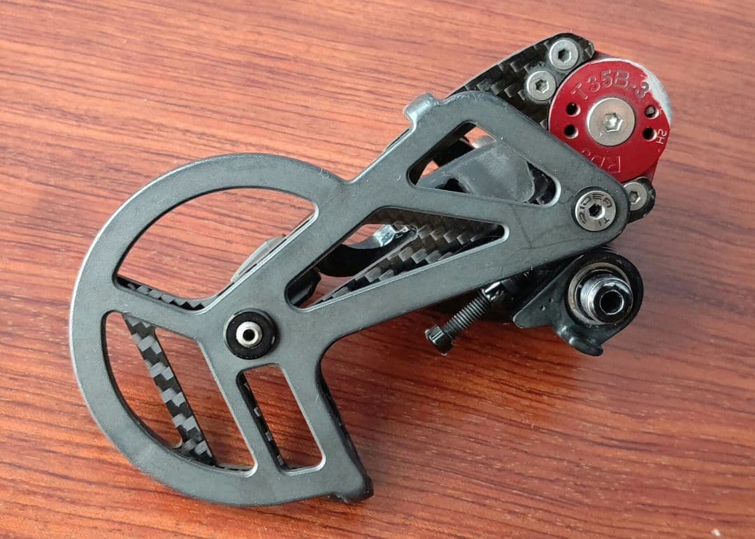 中古 リアディリーラー SRAM RED(10速) RIDEAカーボンケージ装着