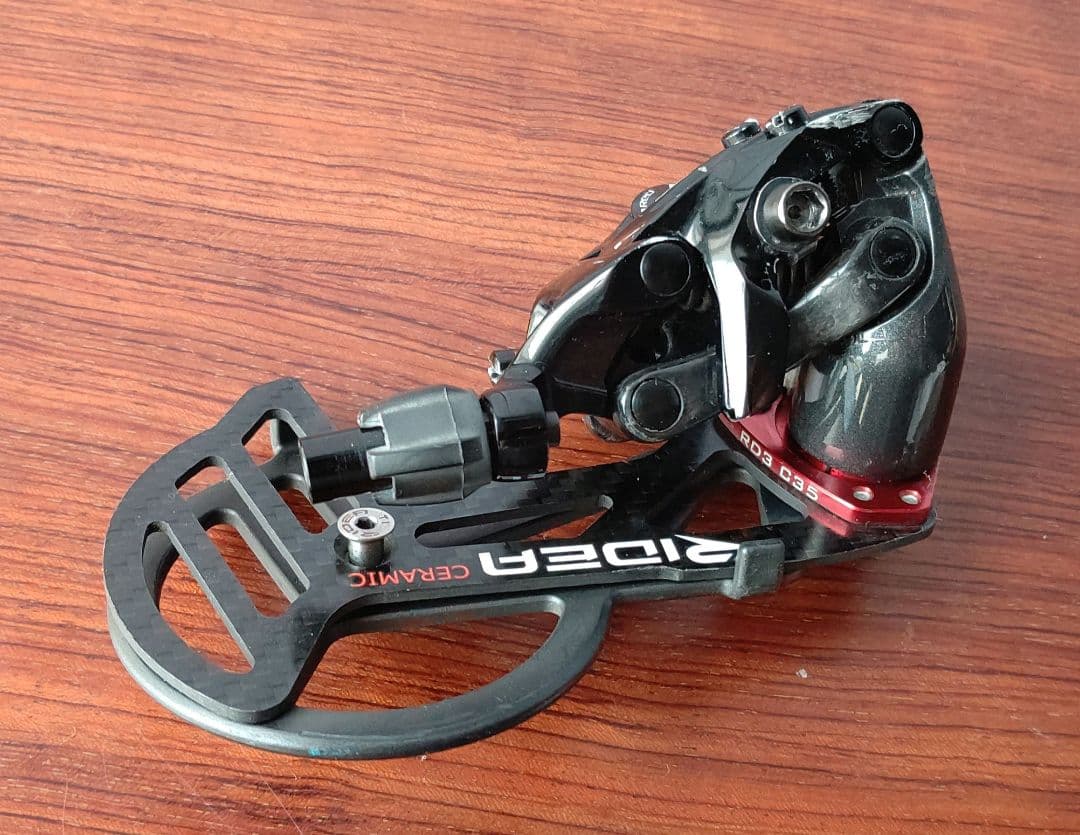中古 リアディリーラー SRAM RED(10速) RIDEAカーボンケージ装着