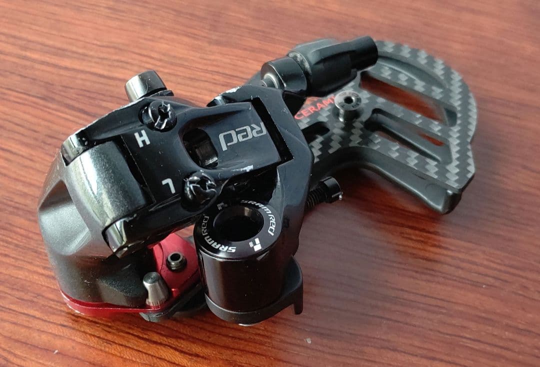 中古 リアディリーラー SRAM RED(10速) RIDEAカーボンケージ装着