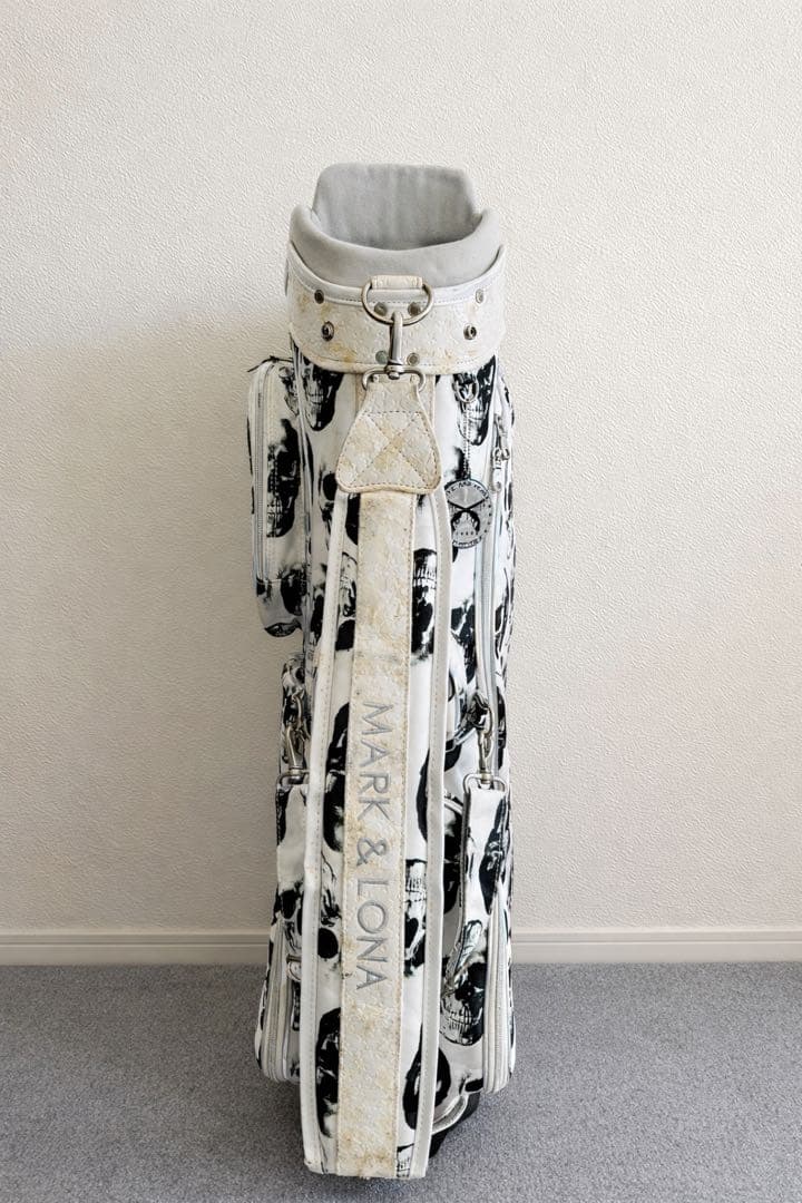 【週末限定値下げ】MARK&LONA スカル総柄 キャディバッグ ヘッドカバー