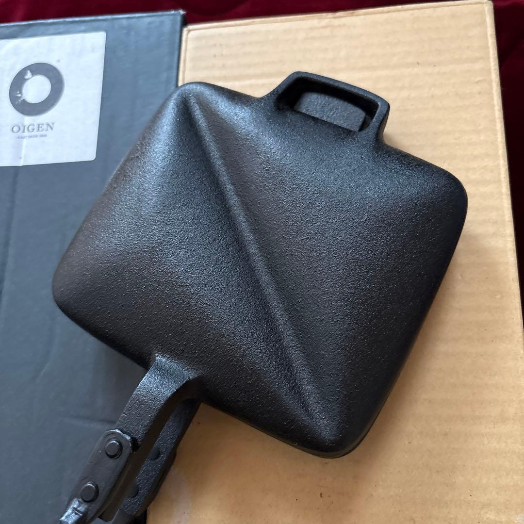中古 OIGEN南部鉄器 ホットサンドメーカーF-416 鋳鉄及源鋳造岩手日本製