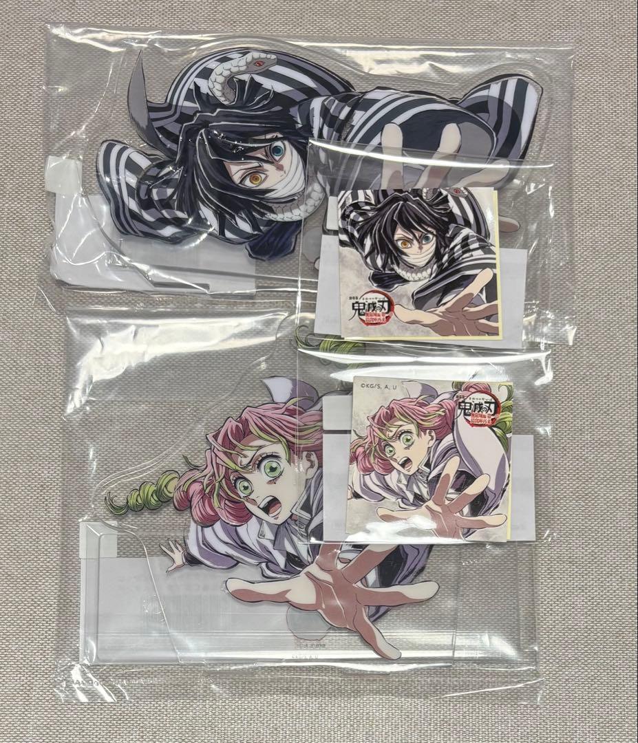 コミケ　鬼滅　伊黒　甘露寺 C賞 アクリルスタンド F賞 ステッカーセット