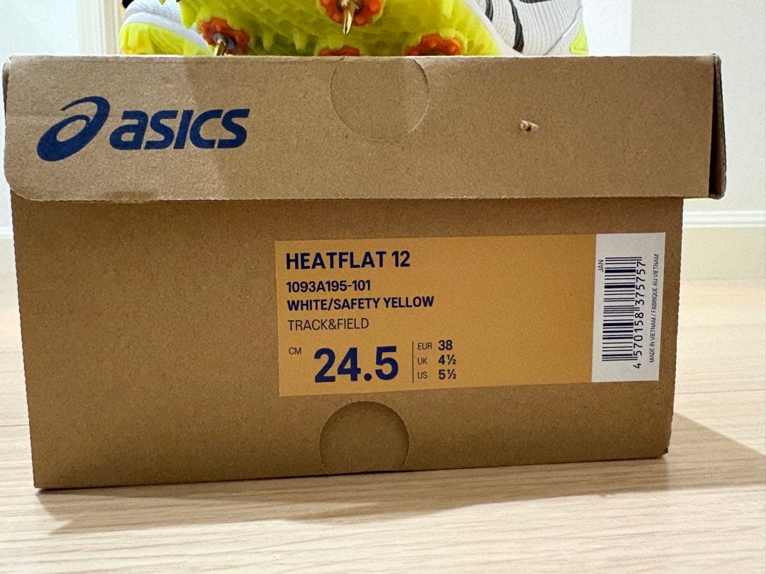 ASICS 陸上スパイク HEATFLAT12 24.5cm ヒートフラット12