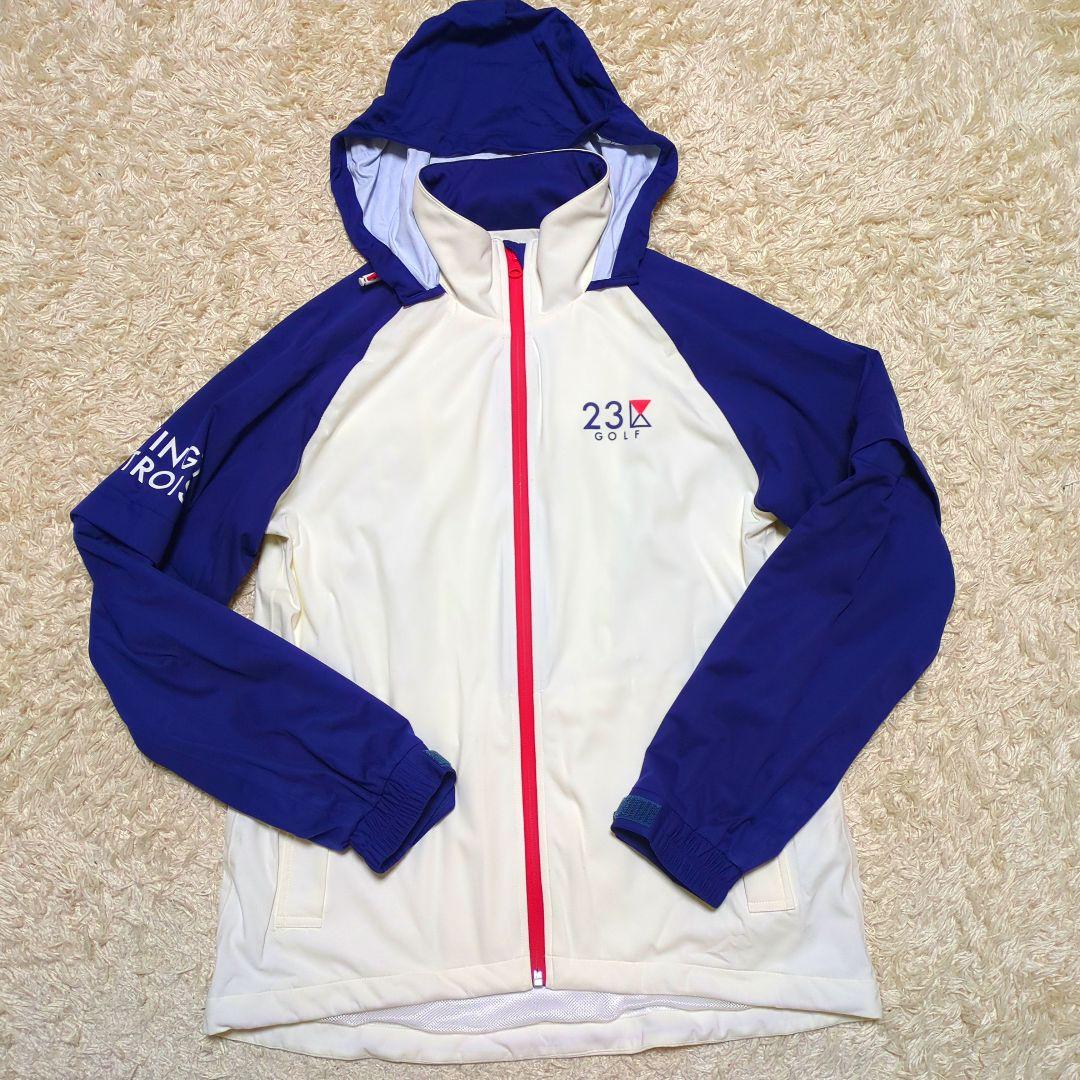 【美品】23区GOLF ナイロン ジャケット 2way パープル レディース M