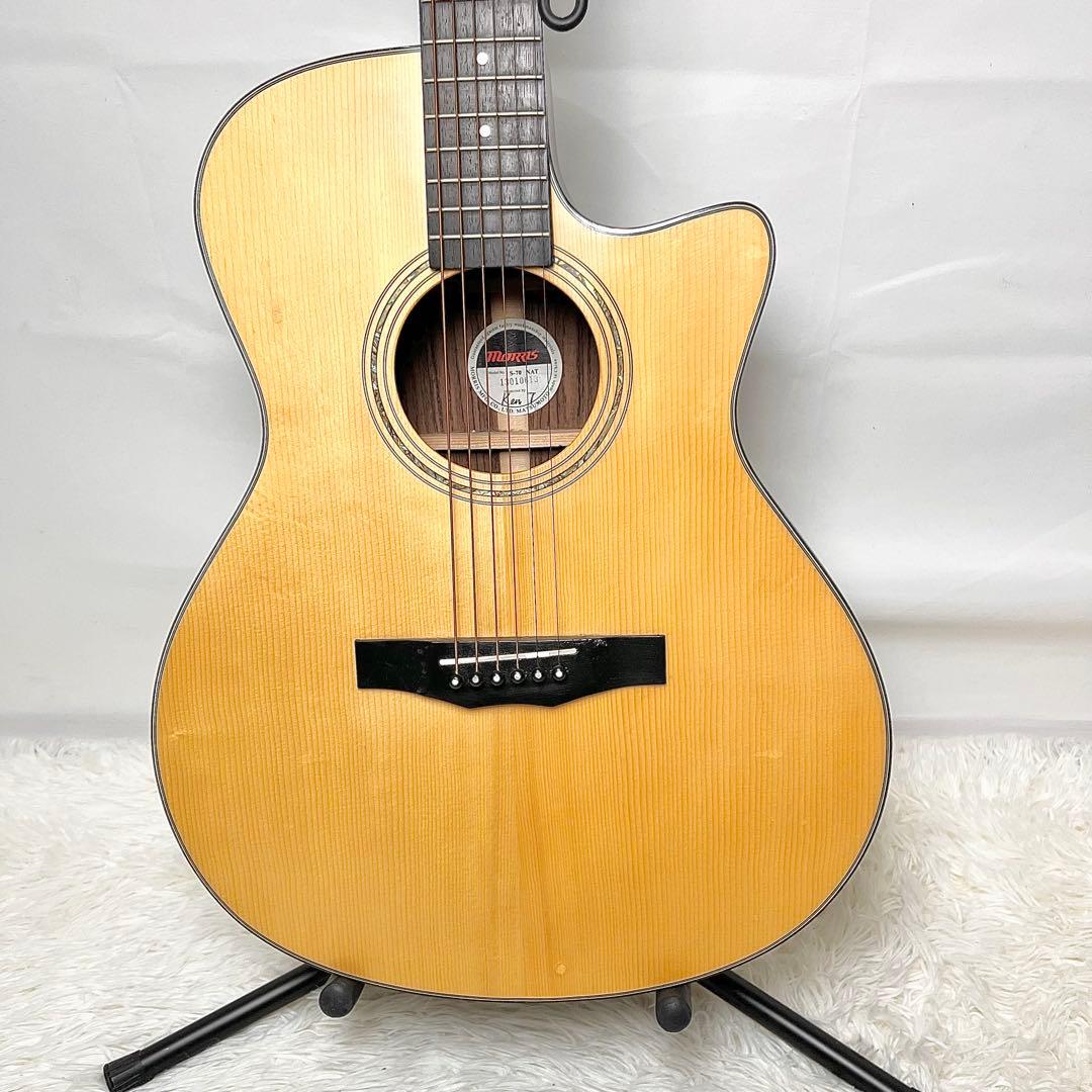 【美品】MORRIS S-70 NAT アコースティックギター ケース付き