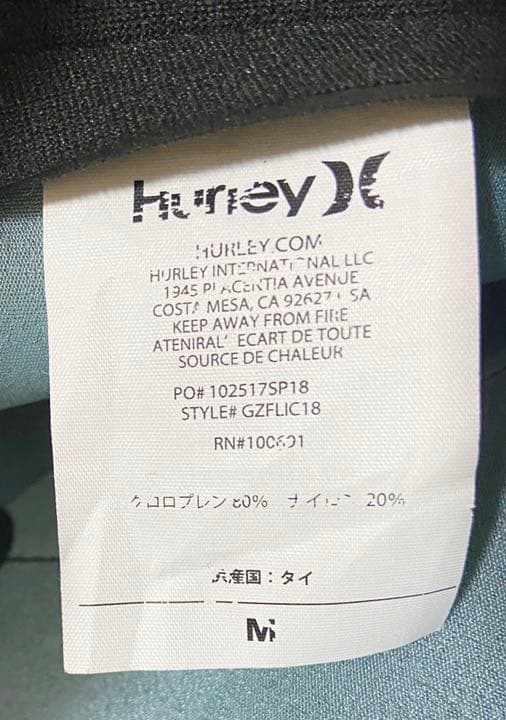 未使用品★ウェットスーツ レディース Hurley ヒューリー