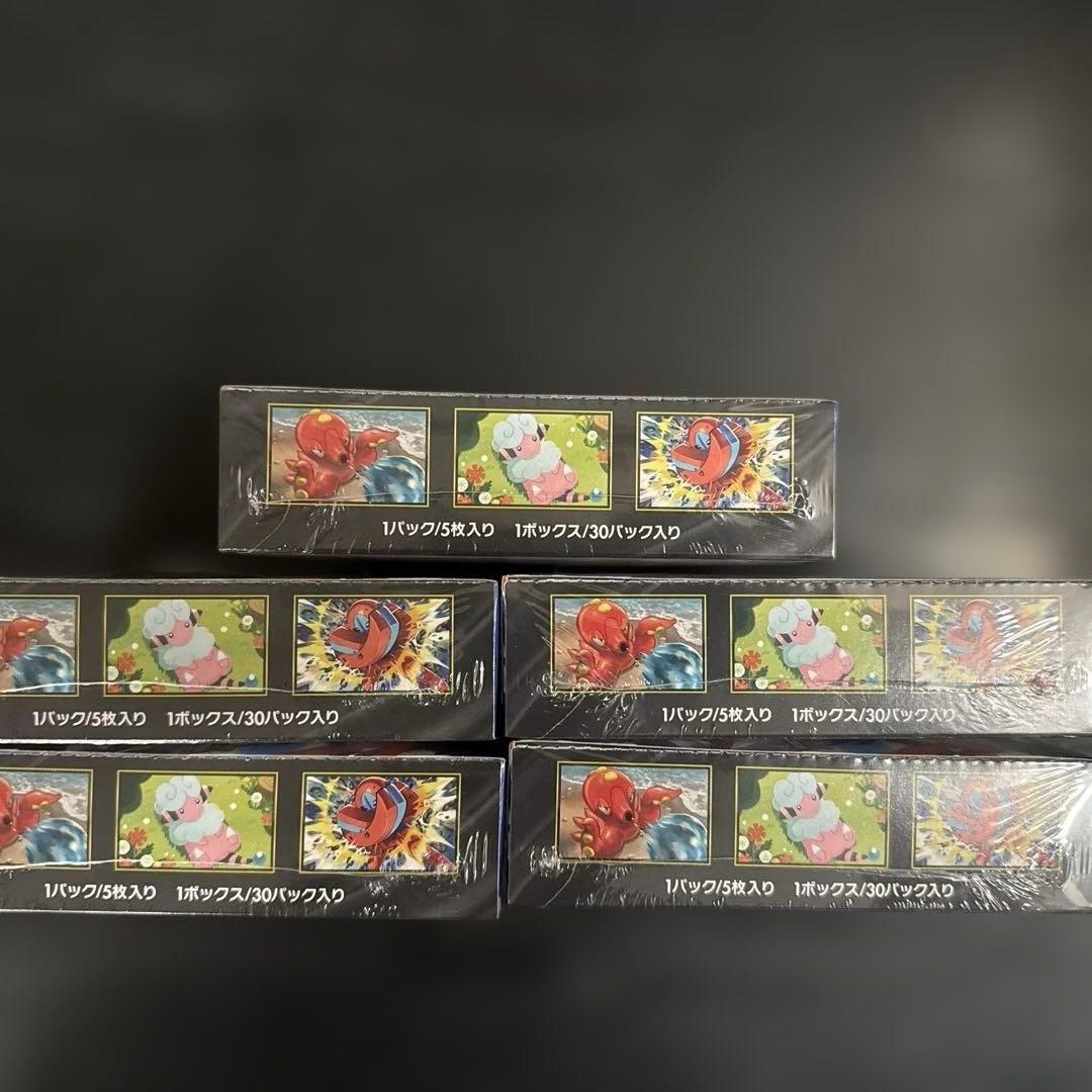 ポケモンカードゲーム 　新品未開封　ニンジャスピナ— 　5BOX シュリンク付き