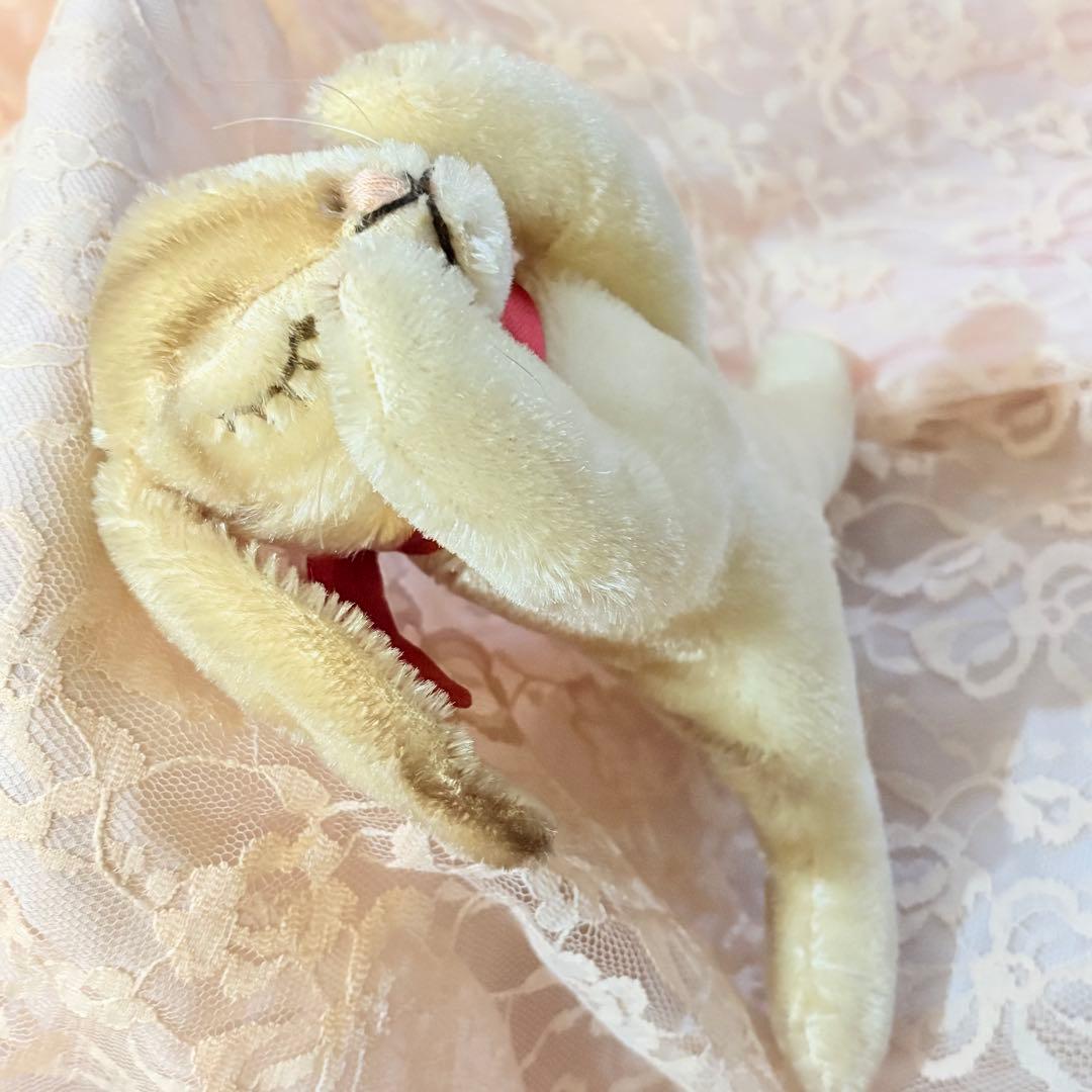ヴィンテージ 眠りうさぎ ぬいぐるみ 約20cm