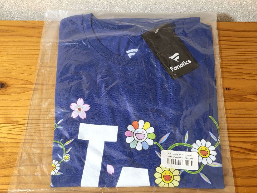 【新品・M】ドジャース×村上隆 限定コラボTシャツ ブルー