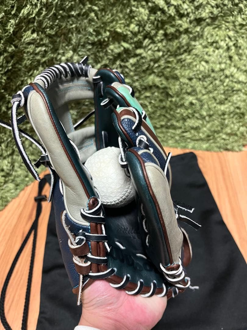 ウィルソン ワナビーヒーローデュアル 軟式内野手用86型 ネイビーSSグレー