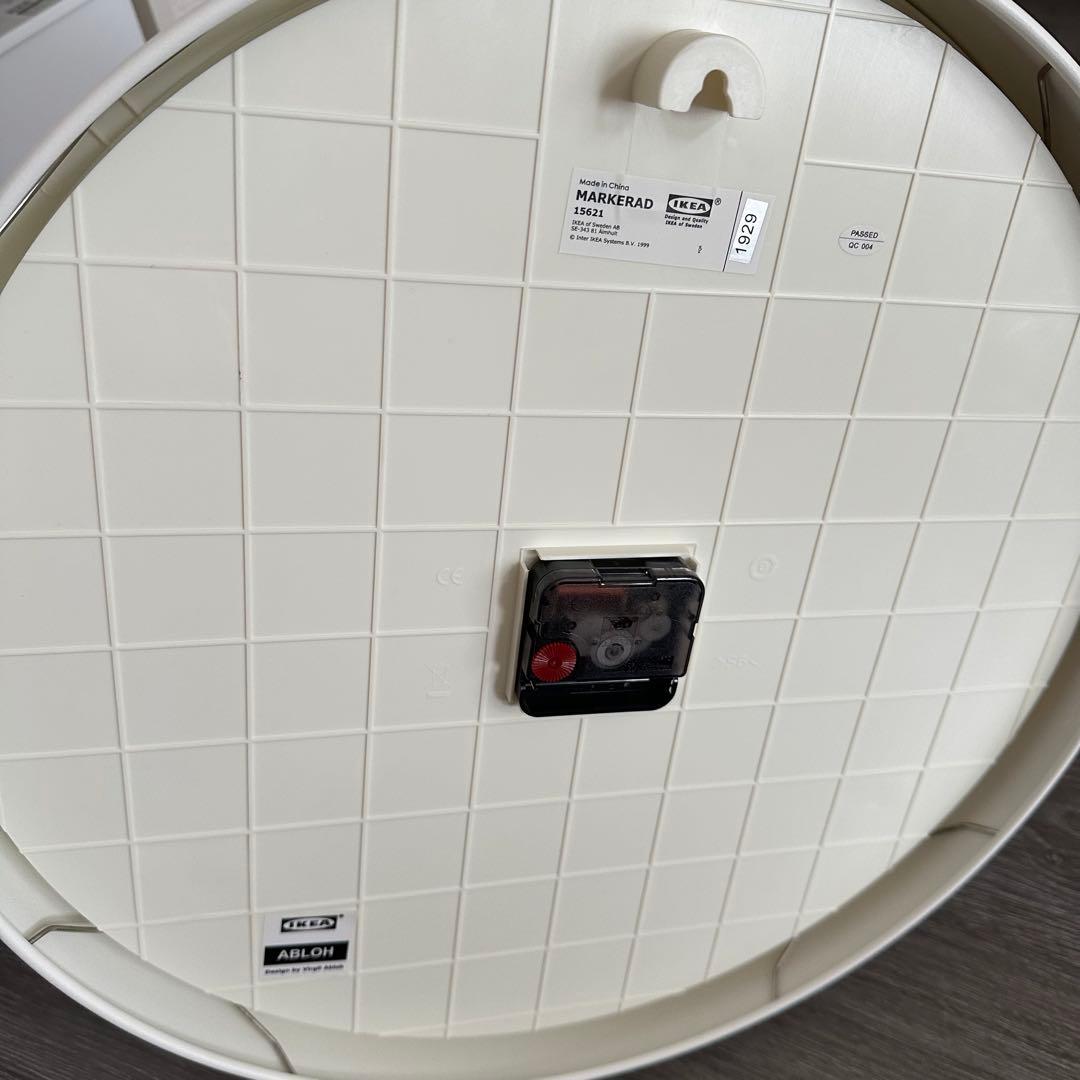 off-white ikea 壁掛け時計