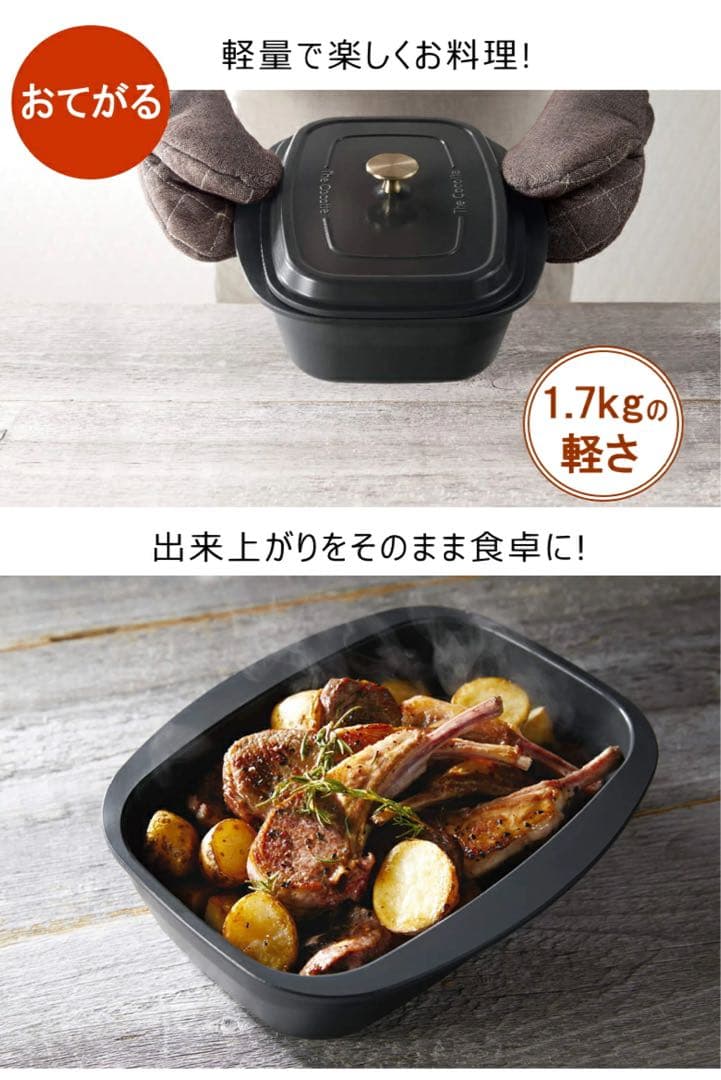 【未使用】デリシア　ココット（レシピブック、網付き）