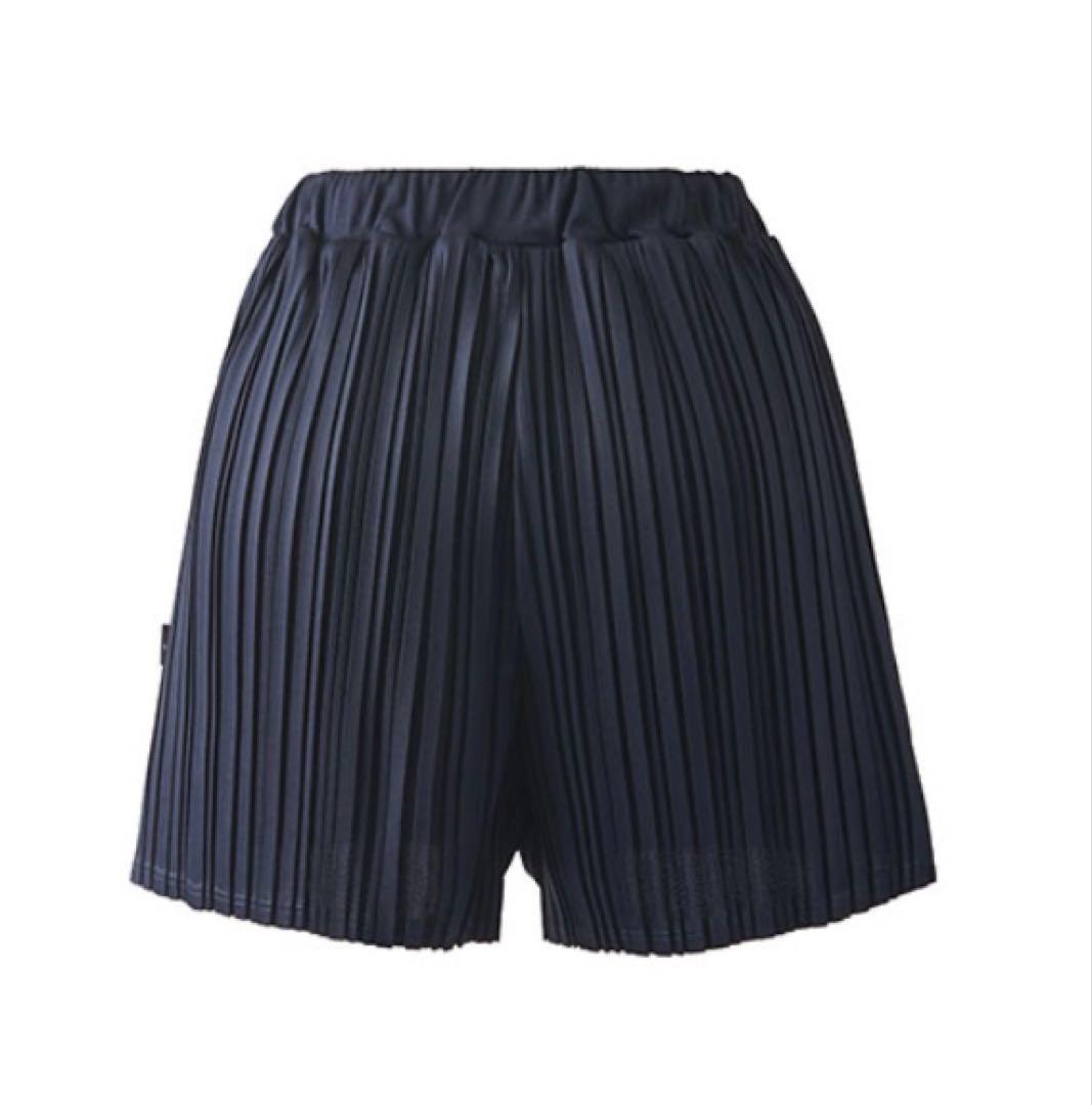 No.142 Prince アコーディオンプリーツキュロット☆NAVY☆新品