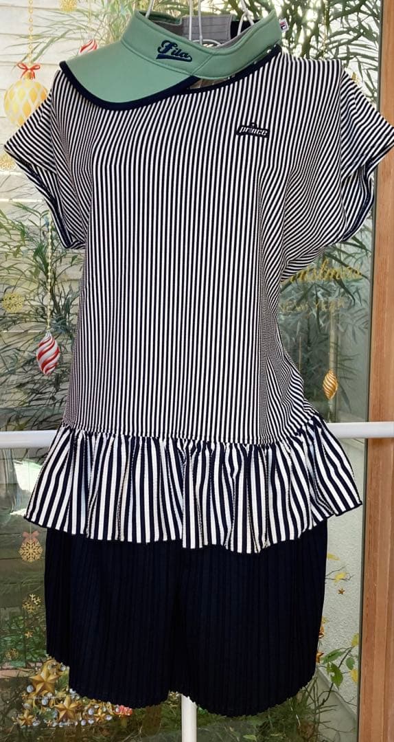 No.142 Prince アコーディオンプリーツキュロット☆NAVY☆新品