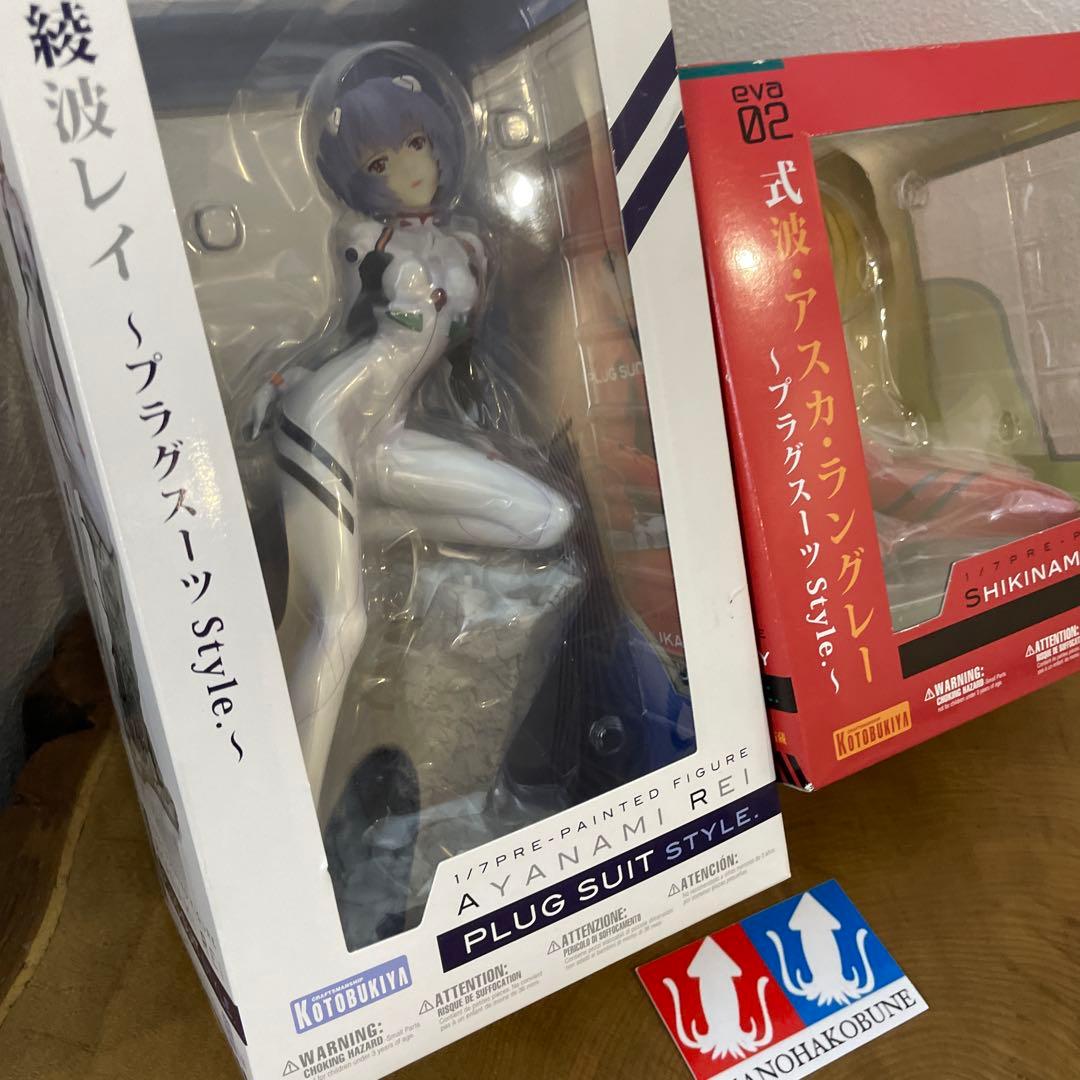 壽屋　エヴァンゲリオン　式波・アスカ・ラングレー　プラグスーツ　綾波レイ　セット