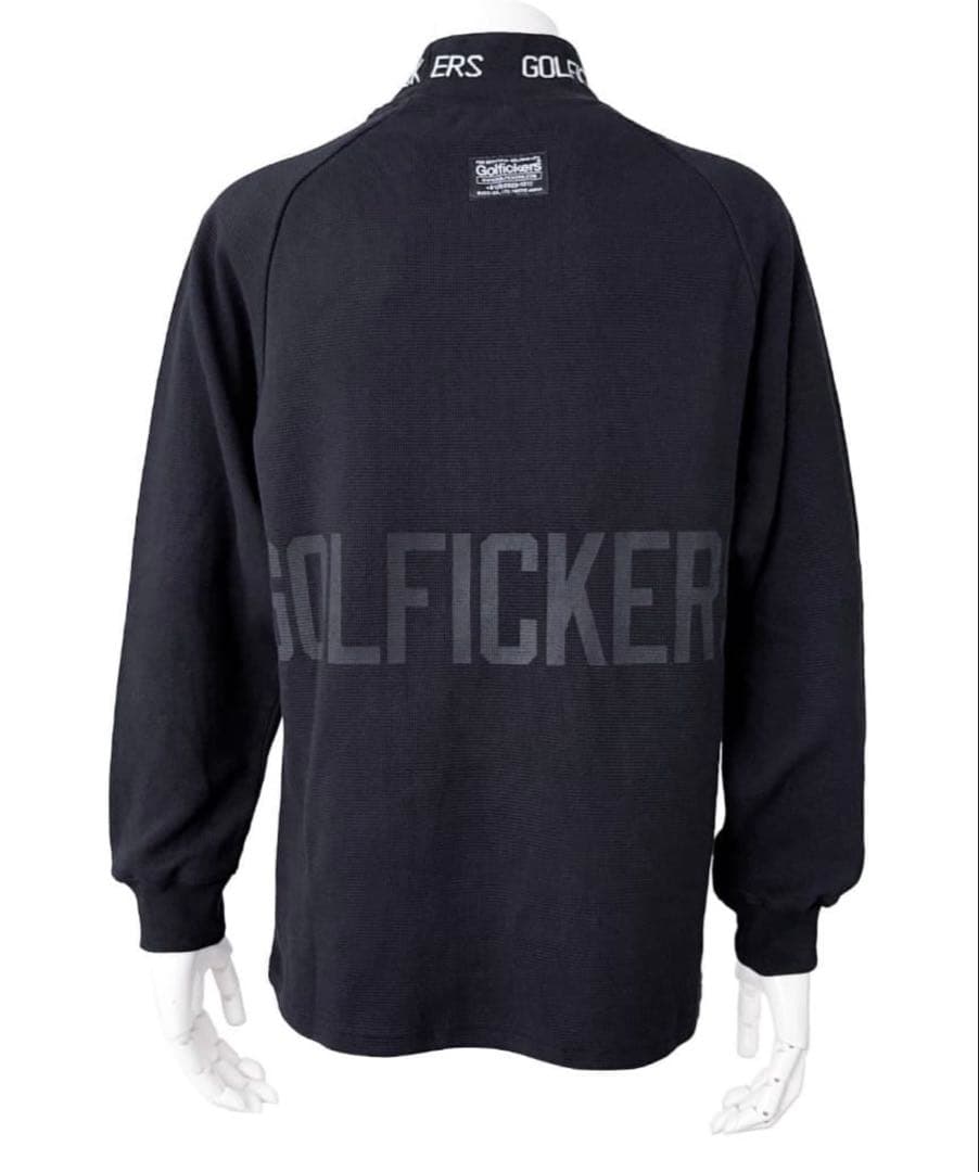 新品！ゴルフィッカーズ モックネック Thermal 2025ブラック Lサイズ
