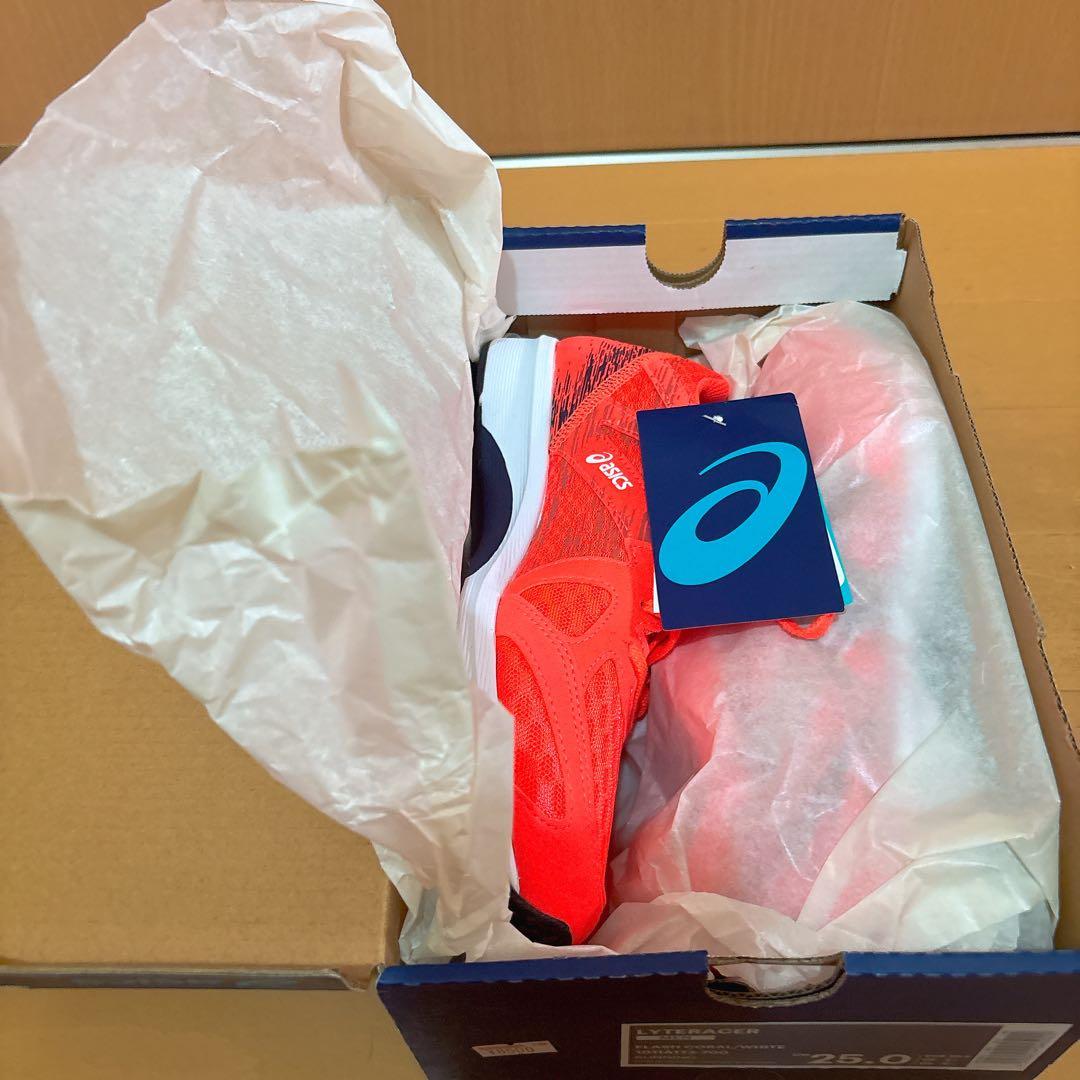 ASICS LYTERACER オレンジ 25.0cm