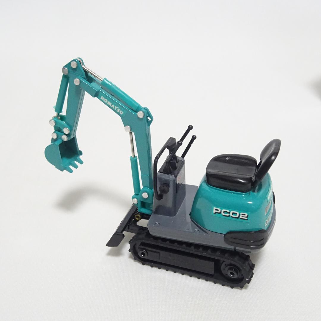 【現状品】KOMATSU PC02 ミニチュアショベルカー 1/21スケール