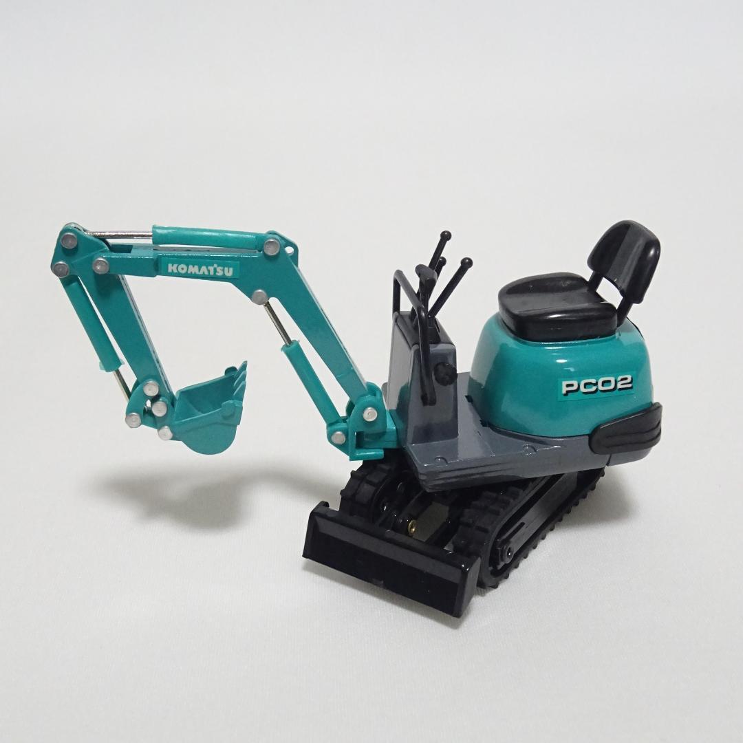 【現状品】KOMATSU PC02 ミニチュアショベルカー 1/21スケール
