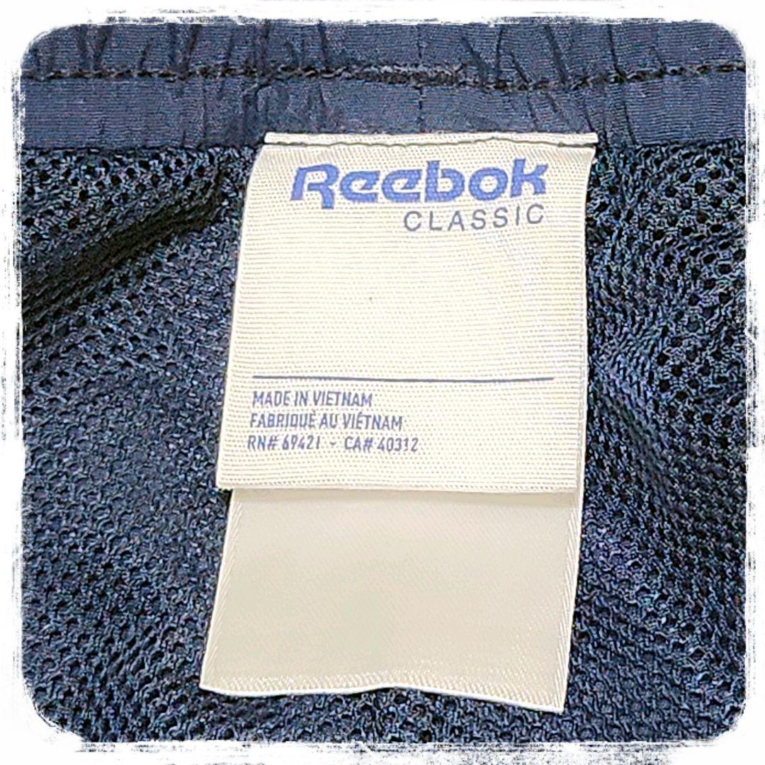 美品　Reebok　セットアップ　ナイロンジャージ　ネイビー　ビッグロゴ