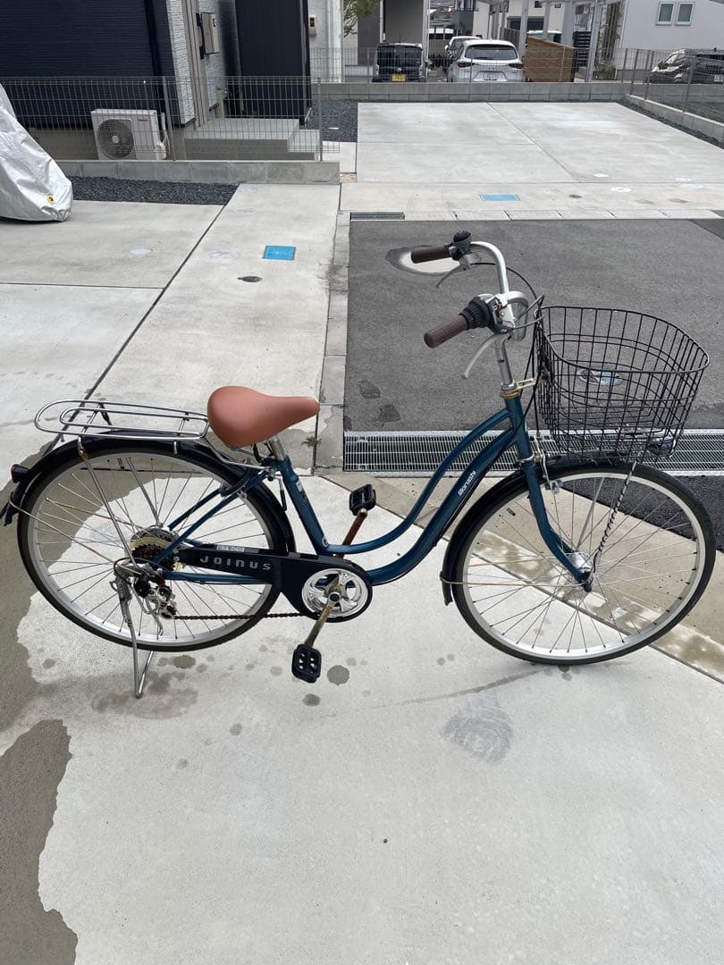 丸石サイクルJOINUSシティーサイクル前面バスケット付き
