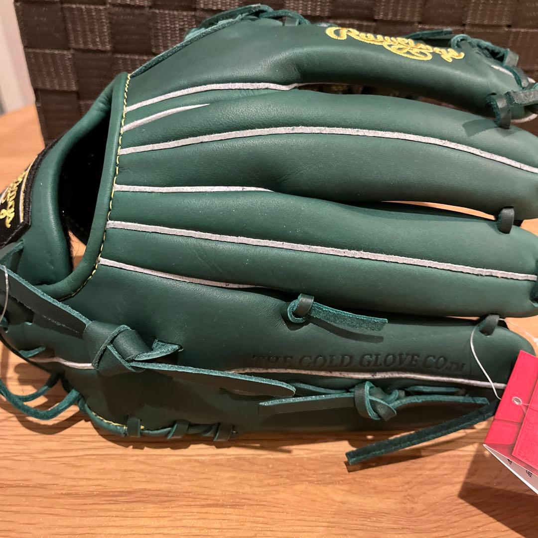 新品 値下げ中軟式少年用ローリングスJr.ハイパーテック ダークグリーン 左投げ