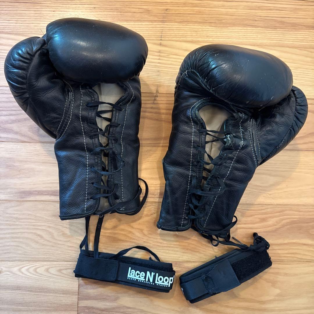 90s USA製 Everlast 本革14oz グローブ