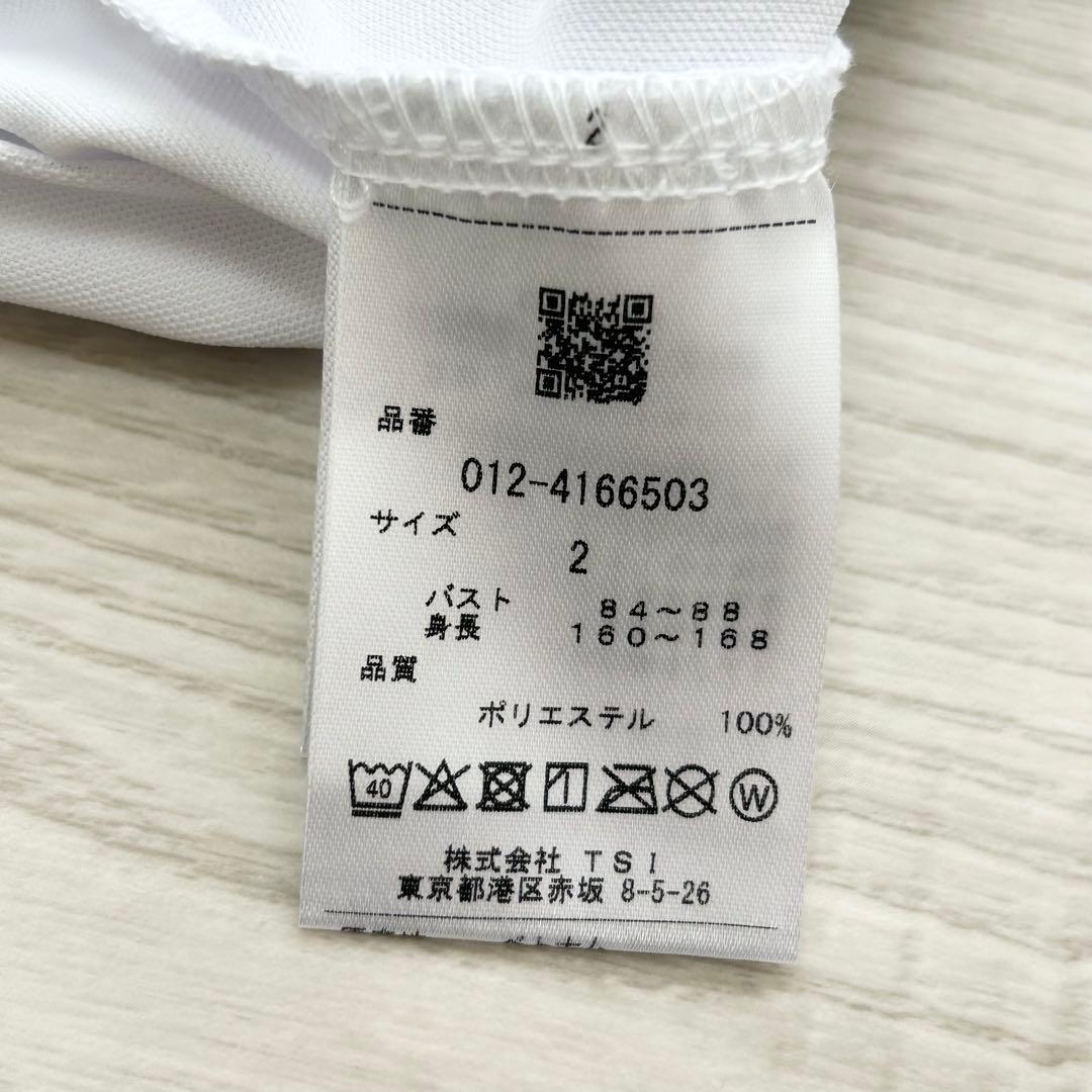 新品　ニューバランスゴルフ　モックネック　半袖シャツ　カットソー　ホワイト　2