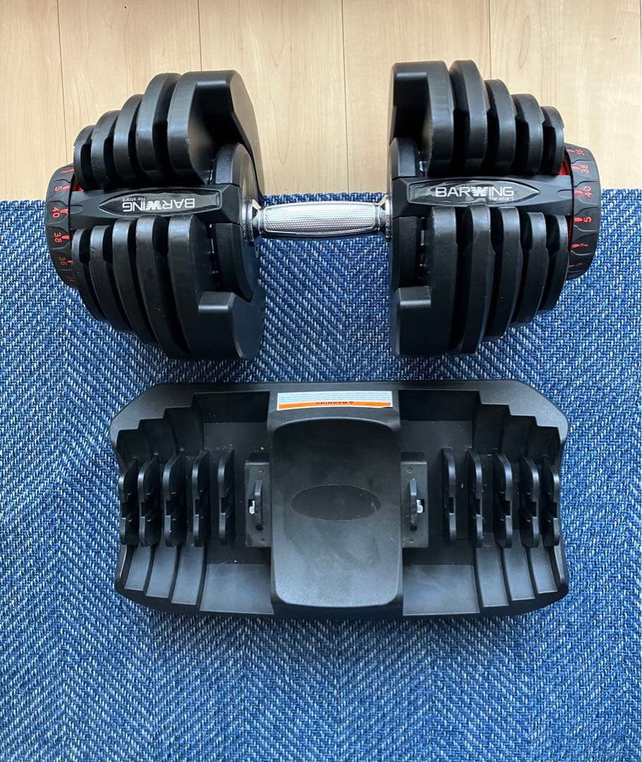 可変式ダンベル 40kg2個セット ①