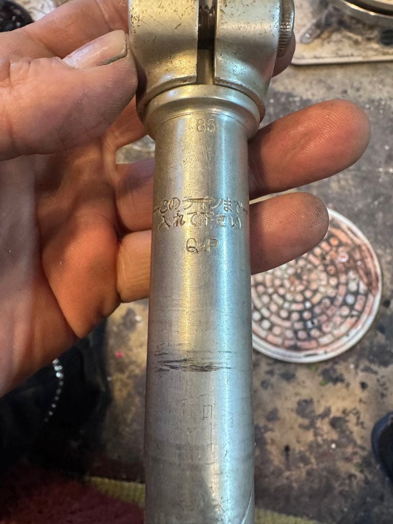TJ　自転車用アルミステム　NITTO 天返しステム　ビンテージ