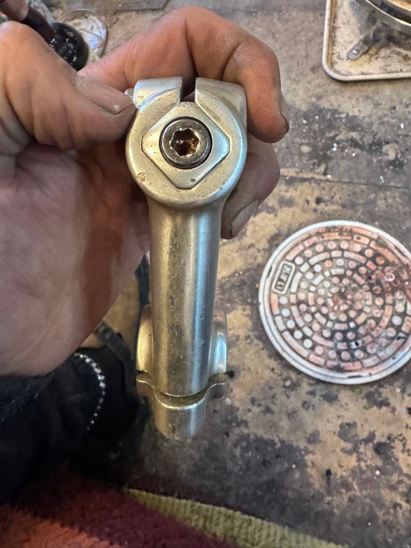 TJ　自転車用アルミステム　NITTO 天返しステム　ビンテージ