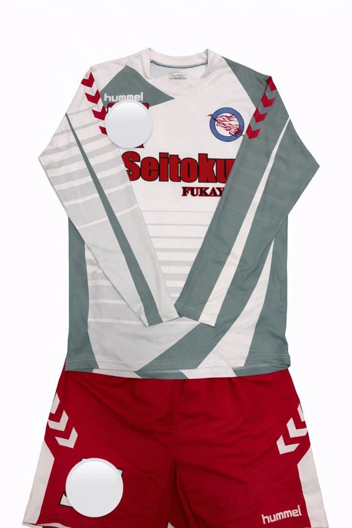 成徳深谷高校サッカー部　ユニフォーム　セット XL hummel