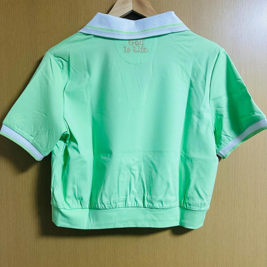 薄緑S マルボンゴルフ ポロシャツ Malbon Golf シャツ レディース