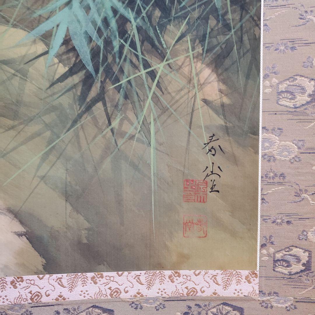 掛軸　　春堂(猛虎)　肉筆