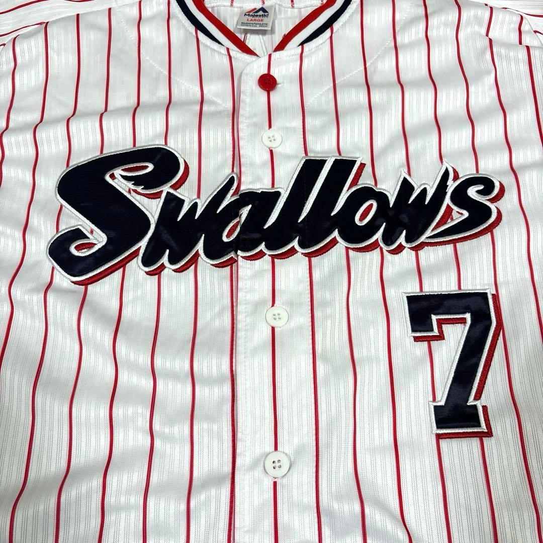 【美品】長岡秀樹　東京ヤクルトスワローズ　公式レプリカユニフォーム　Lサイズ