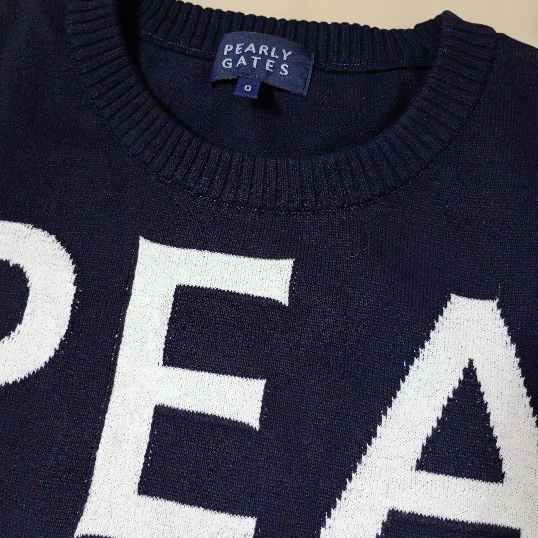 PEARLY GATES ネイビー ニットセーター