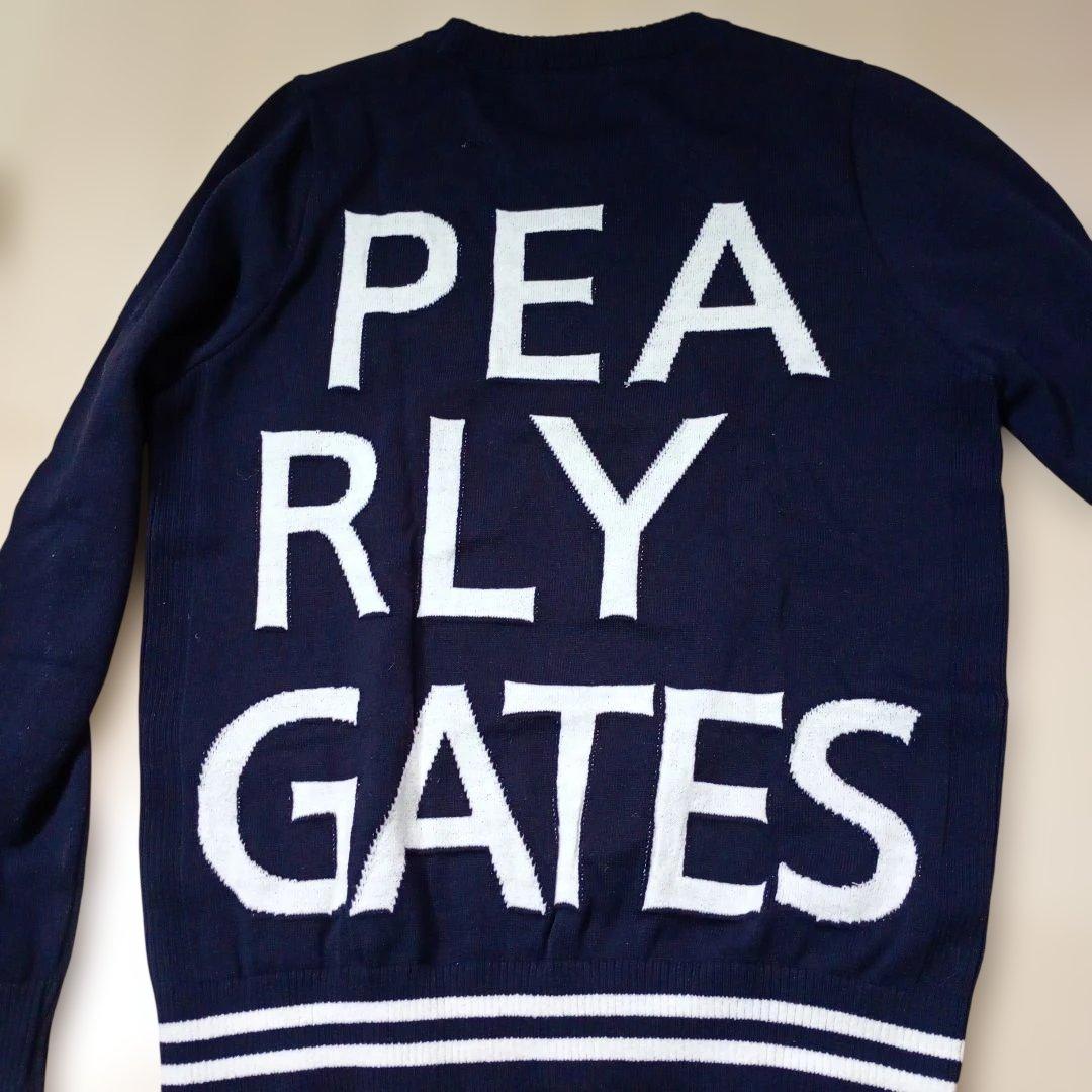 PEARLY GATES ネイビー ニットセーター